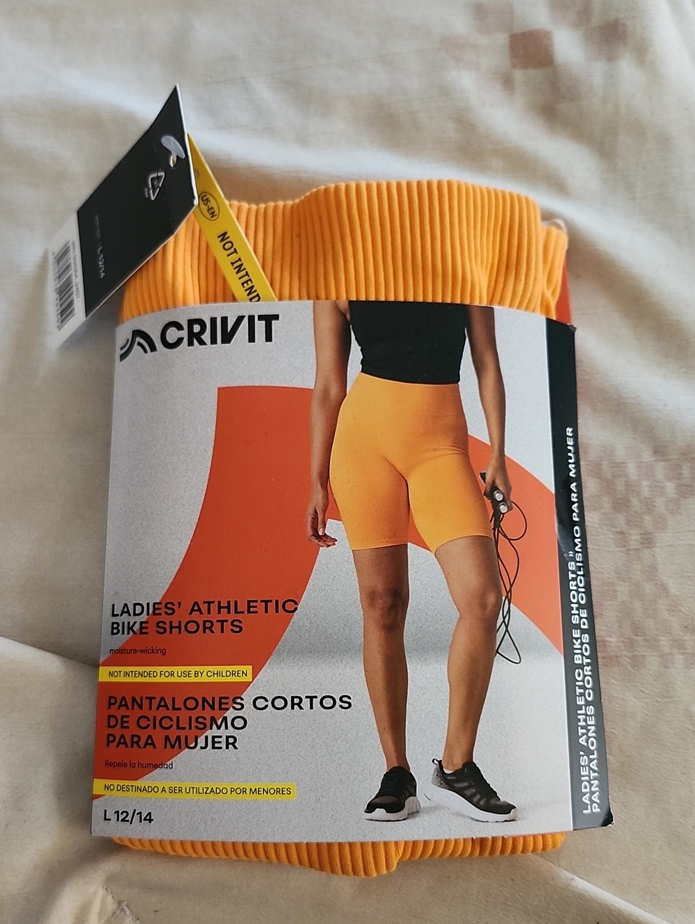 Crivit Women's Athletic Bike Shorts — Orange